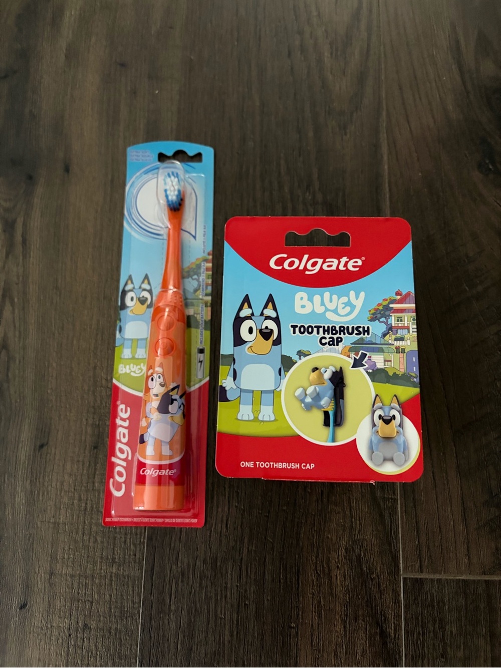 NEW Colgate Bluey Kids Orange Electric Toothbrush with Bluey Toothbrush Cap